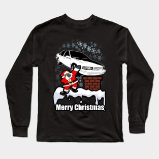 Dabbing Santa Clause Merry Bubble Caprice Snowing Christmas Long Sleeve T-Shirt